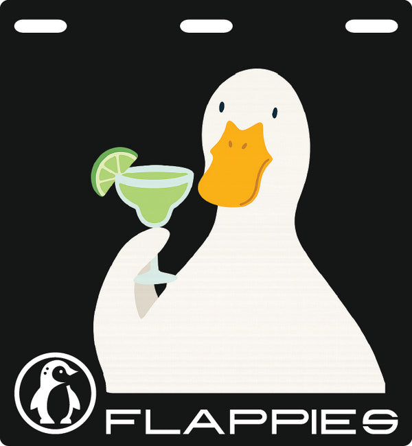Margarita Duck custom mudflaps — printed in Australia