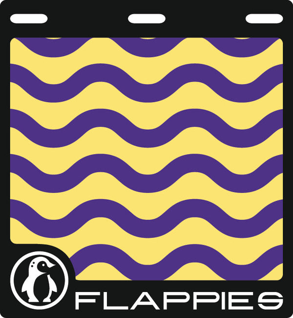 Golden Ripple Set custom mudflaps — printed in Australia
