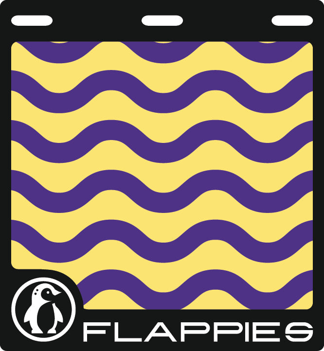 Golden Ripple Set custom mud flaps by Flappies