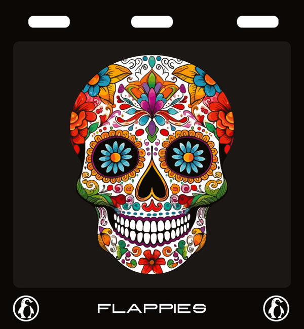 Calavera Chaos custom mudflaps — printed in Australia