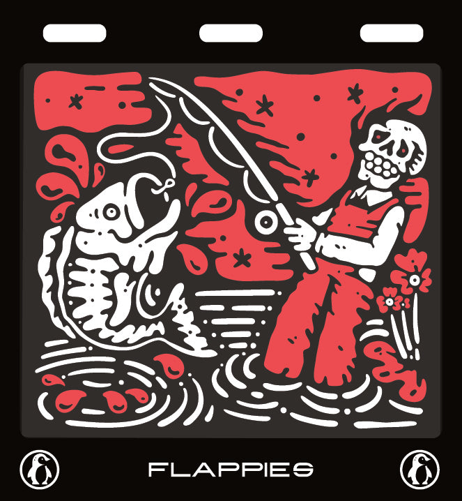 Red Catch Set custom mud flaps by Flappies