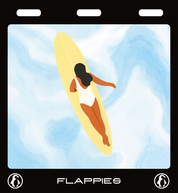 She Was a Surfer Girl custom mudflaps — printed in Australia