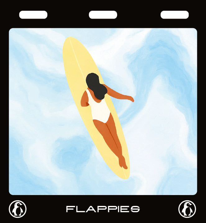 She Was a Surfer Girl custom mud flaps by Flappies