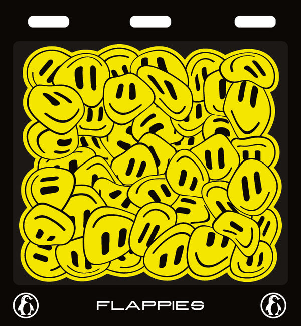 Smiley Mash custom mudflaps — printed in Australia