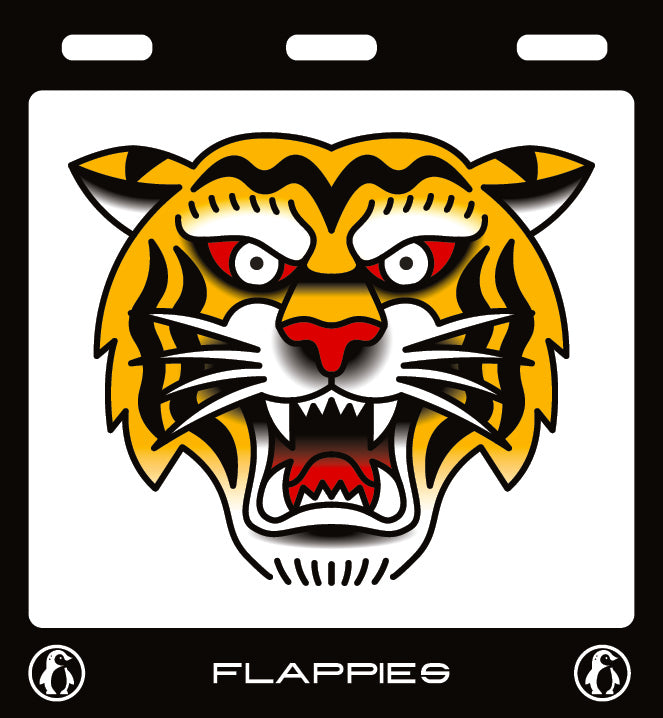 Tiger Face Set custom mud flaps by Flappies