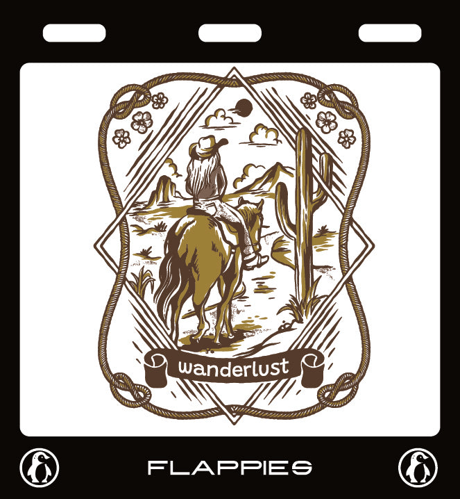 Wanderlust custom mud flaps by Flappies