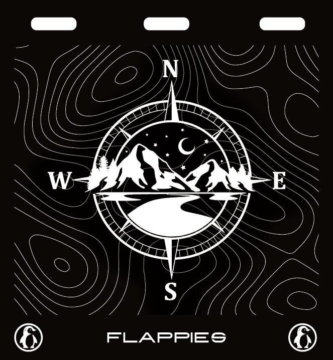 Compass Glow Set custom mud flaps by Flappies