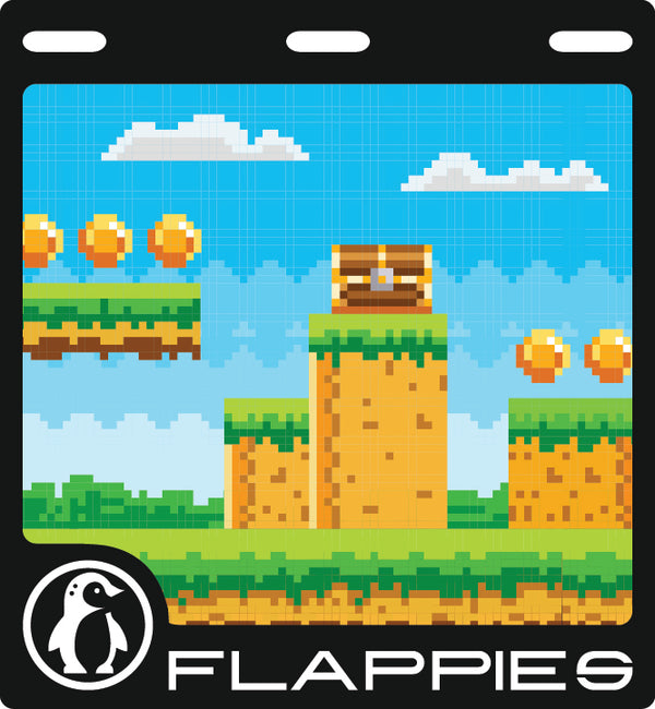 Retro Runner custom mudflaps — printed in Australia