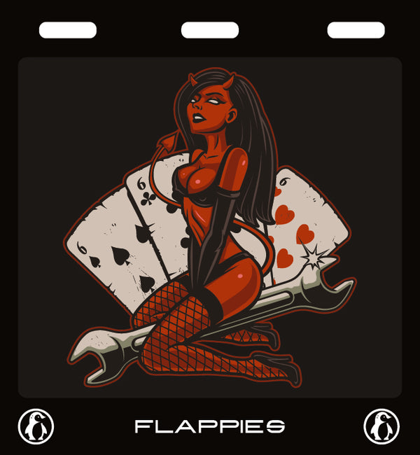 Ace of Flames custom mudflaps — printed in Australia