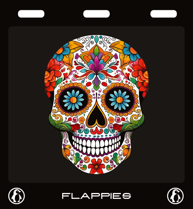 Calavera Chaos custom mud flaps by Flappies
