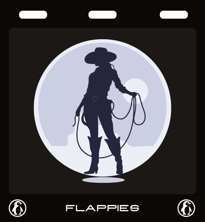 Cowgirl Silhouette custom mud flaps by Flappies