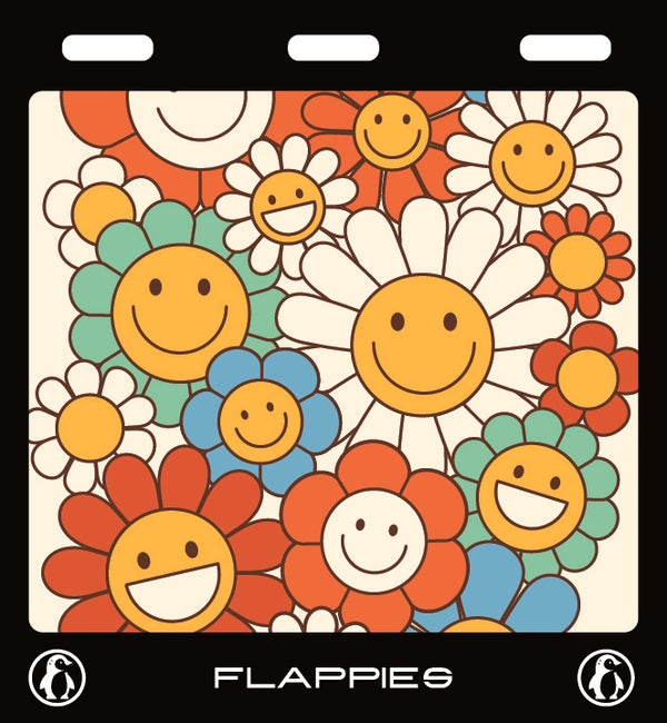 Groovy Bloom Set custom mudflaps — printed in Australia