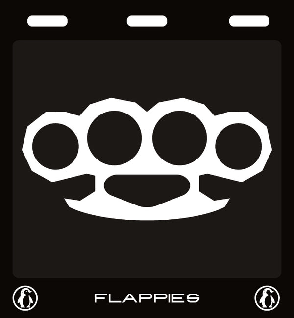 Knuckled Up custom mudflaps — printed in Australia