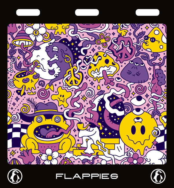 Purple Trip Set custom mudflaps — printed in Australia