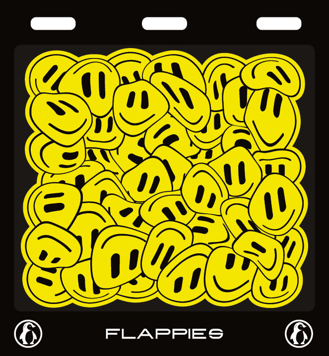 Smiley Mash custom mud flaps by Flappies