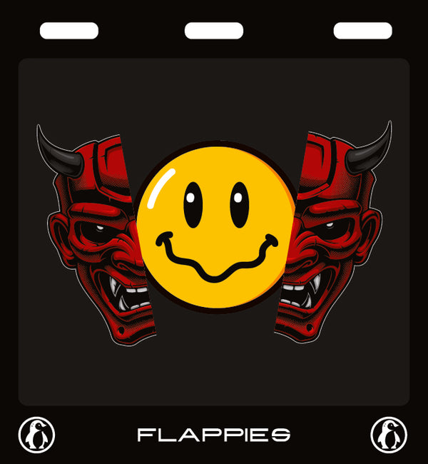 Split Personality custom mudflaps — printed in Australia