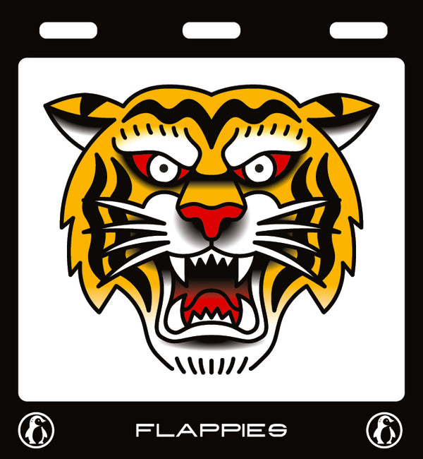 Tiger Face Set custom mudflaps — printed in Australia