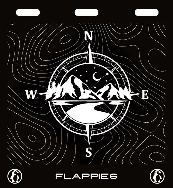 Compass Glow Set custom mudflaps — printed in Australia
