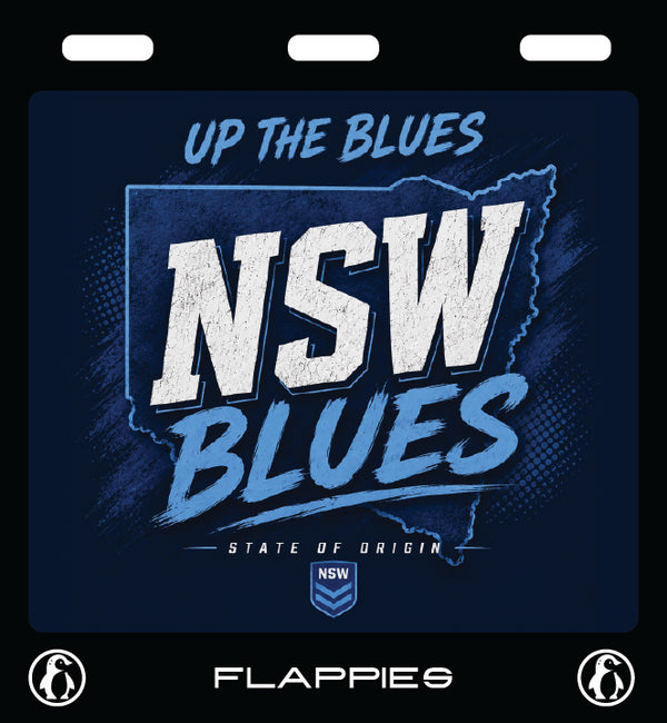 NSW Blues custom mudflaps — printed in Australia