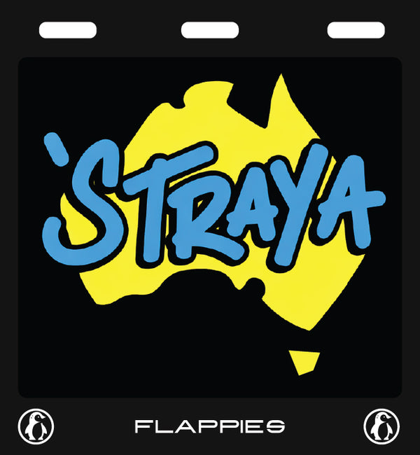 Straya Mate custom mudflaps — printed in Australia