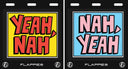 Yeah, Nah custom mudflaps — printed in Australia for utes and 4x4s | Flappies