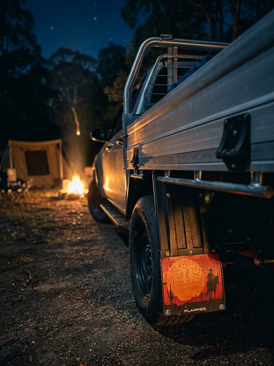 Flappies at camp by the fire