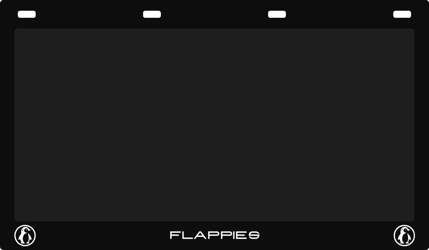 600 × 350mm Truck Flappie — print template